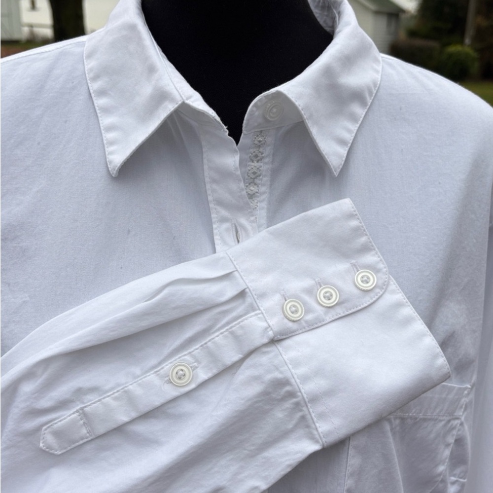 Ariat Real Kirby Stretch LS White Button Down Shirt Women’s Size 2X - Picture 3 of 15